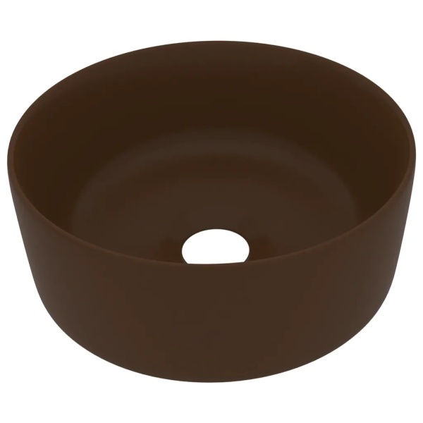 Chiuvetă De Baie Lux Maro Inchis Mat 40x15 cm Ceramică Rotund 147017